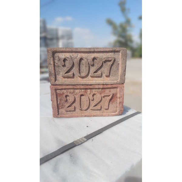 Кирпич с клеймом 2027 год 215x102x65