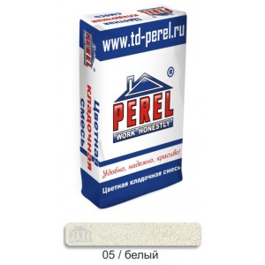 Белая кладочная смесь для клинкерного кирпича Perel NL 0105 (50кг)