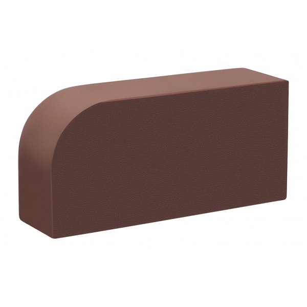 КС-керамик темный шоколад гладкий закругленный (радиусный) полнотелый R-60